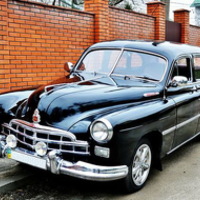 204 Ретро автомобіль ZIM GAZ-12 чорний