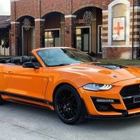 Кабриолет Ford Mustang GT оранжевый прок